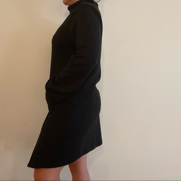 Black Jumper Dress with Front Pockets. Size Small - Picture 3 of 3